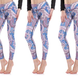 Pastel Paisley Yoga Leggings