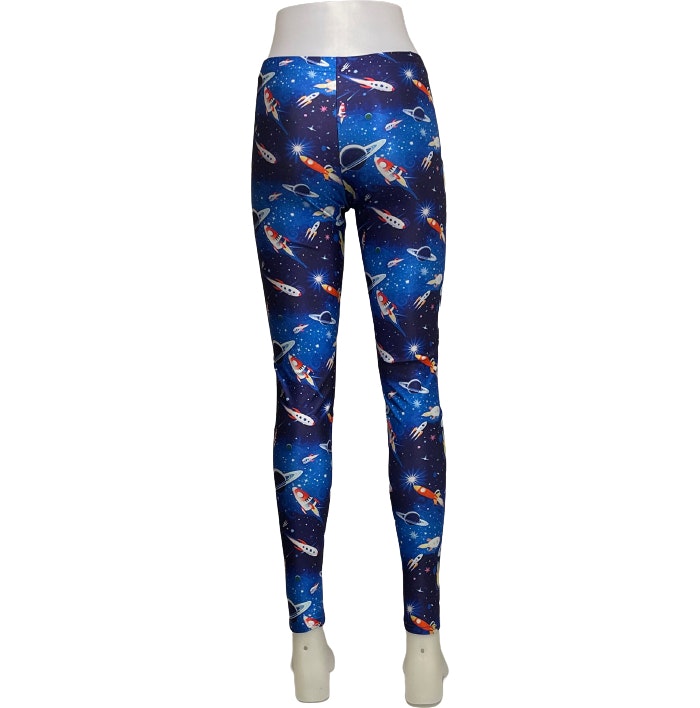 Galaxy Rymdskepp Leggings