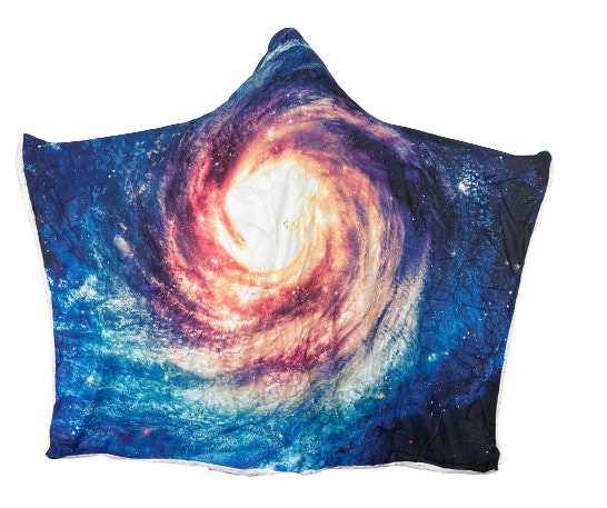 Plush Filt Pläd med Huva Galaxy