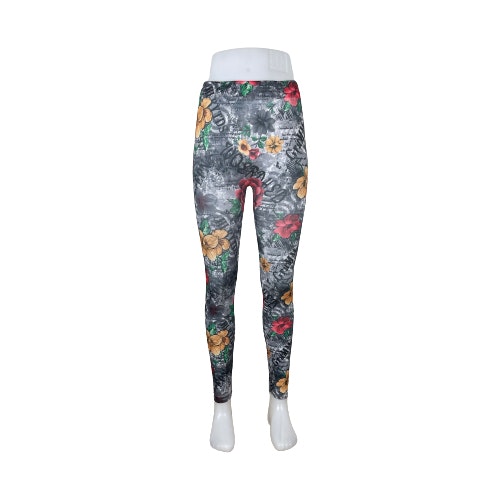 Kamouflage Leggings med Blommor