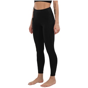 Svarta Leggings med Hög Midja och Fickor