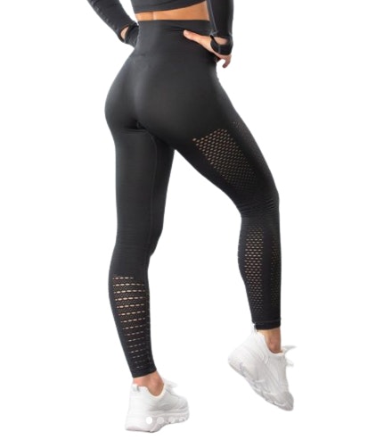 Mörkgrå Seamless Tights Mesh