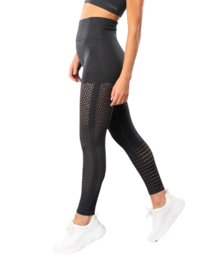 Mörkgrå Seamless Tights Mesh