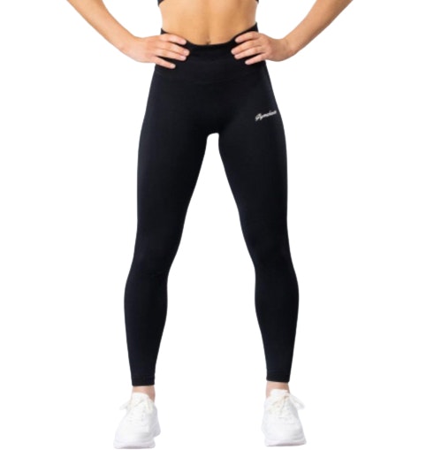 Svarta Seamless Tights Leggings Gymshout