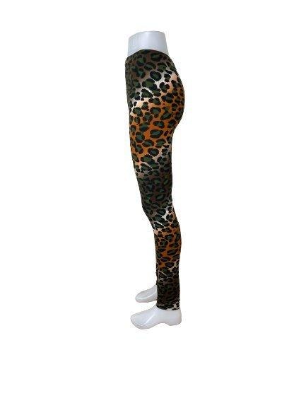 Mjuka Leopard Leggings med bra stretch. Leopard mönstrade leggings.