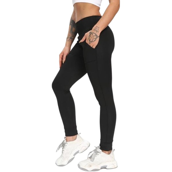 Svarta Leggings med fickor
