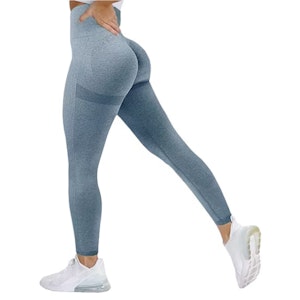 Blåa Seamless Tights Leggings