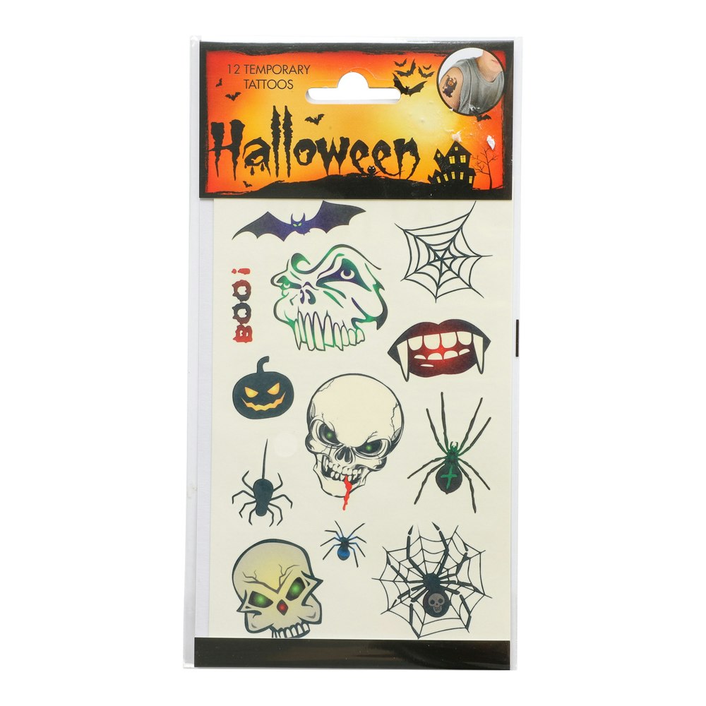 Tatueringar Halloween skräck