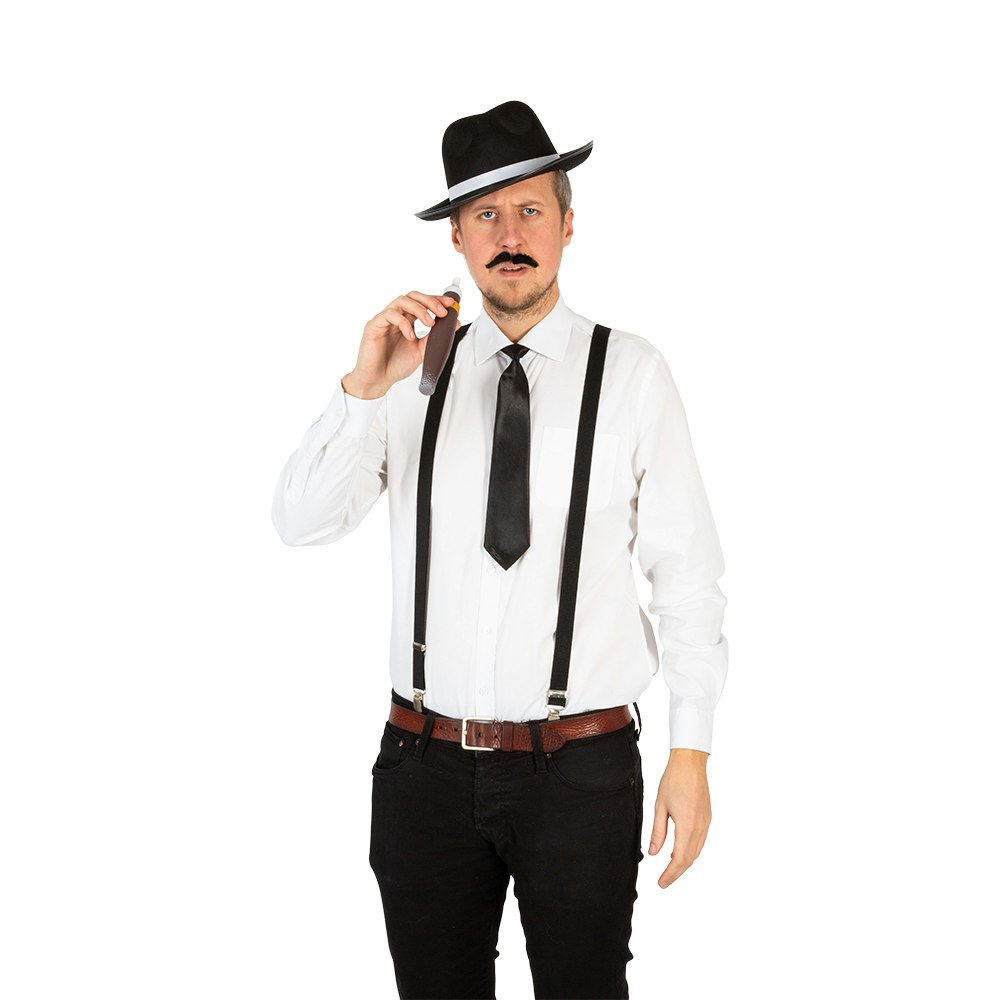 Kit Gangster vuxen Halloween Maskerad