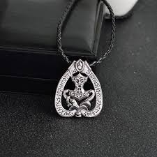 Halsband med drakhammare och Tors Mjölner - Nordiska vikingasmycken