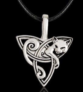 Halsband Keltisk Symbol Räv/Katt Wicca Pagan Mytologi