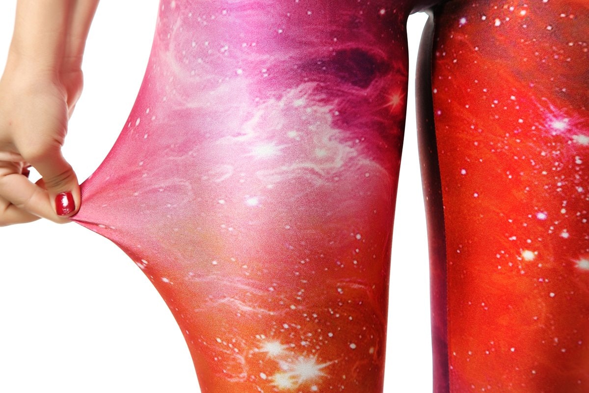 Red Galaxy Leggings