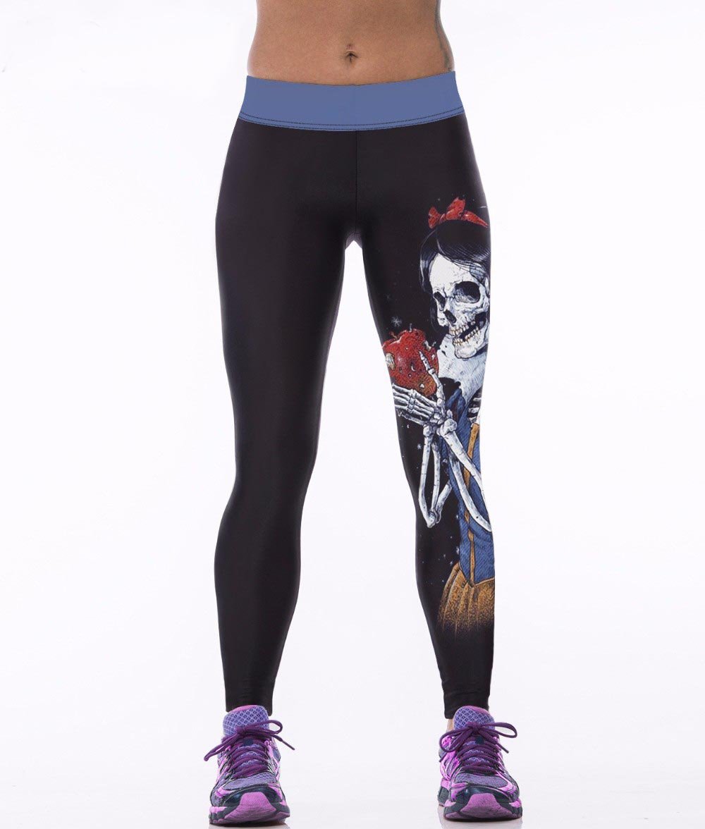 Skulls Apple Gym Sport Yoga Fitness Leggings Pants