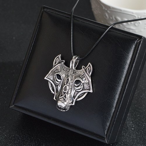 Norse Wolf Vikings Necklace Halsband