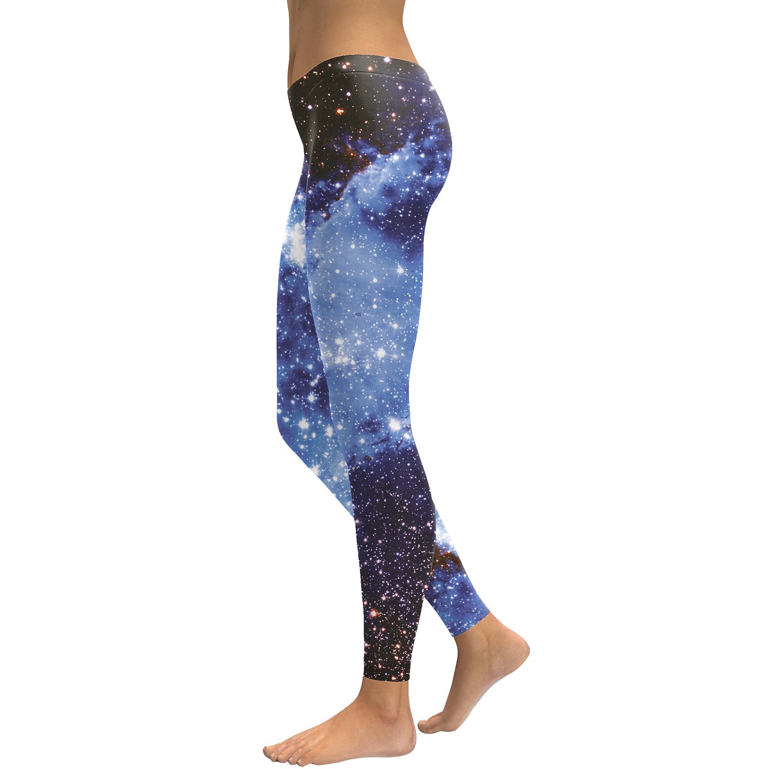 Blå Galaxy Leggings
