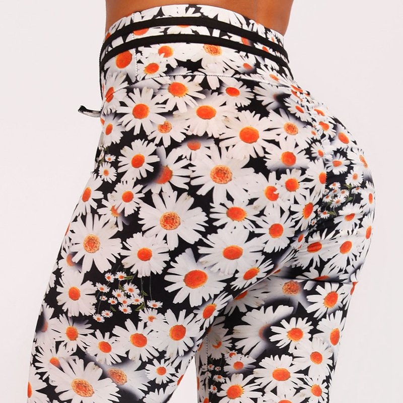 Blommiga Yoga Leggings