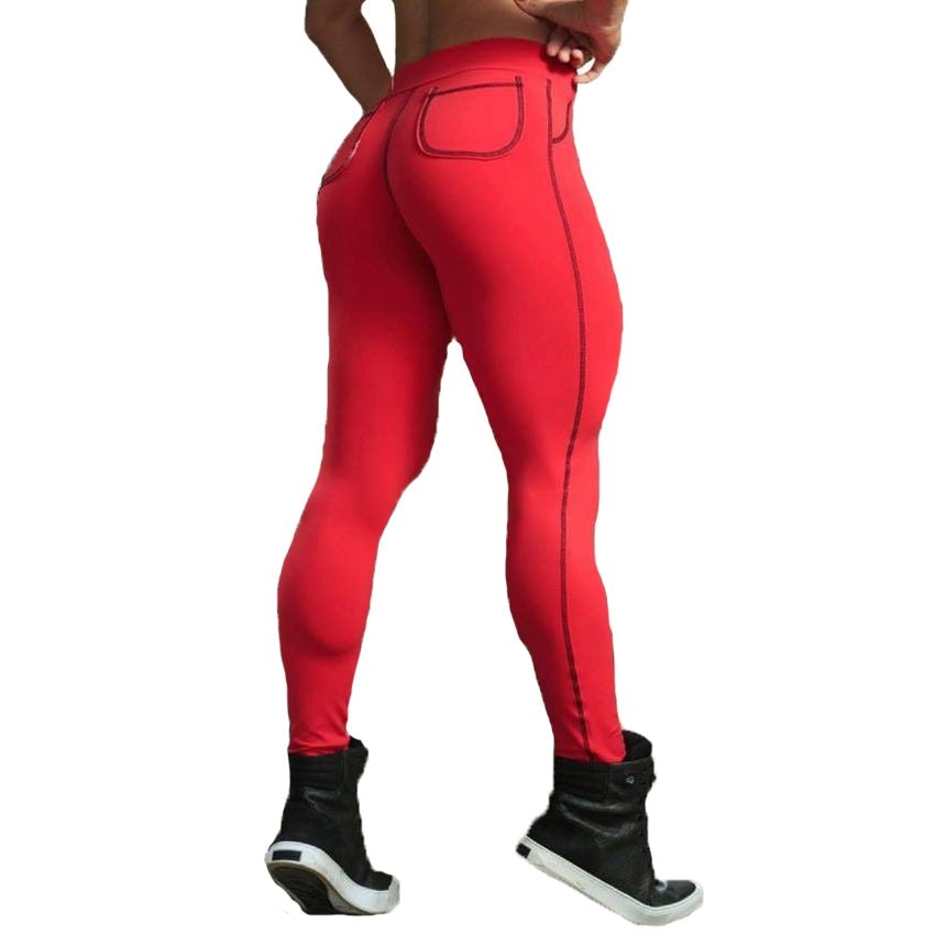 Röda Hot Fashion Leggings - Leggingslagret