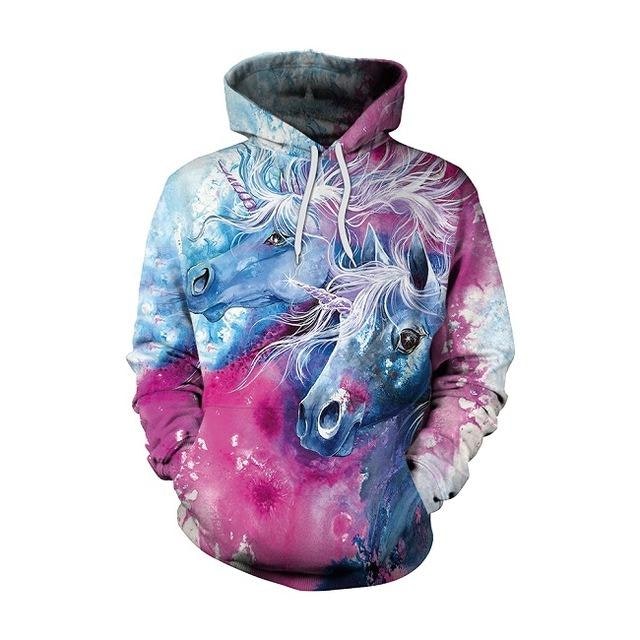 Unicorn 3D Hoodies Sweatshirt