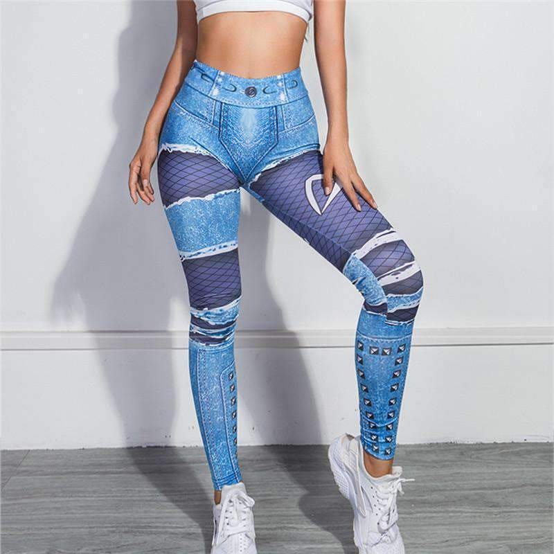 Leggings Jeansmotiv