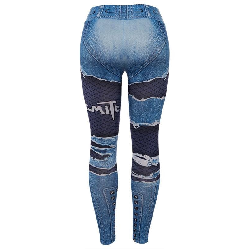 Leggings Jeansmotiv