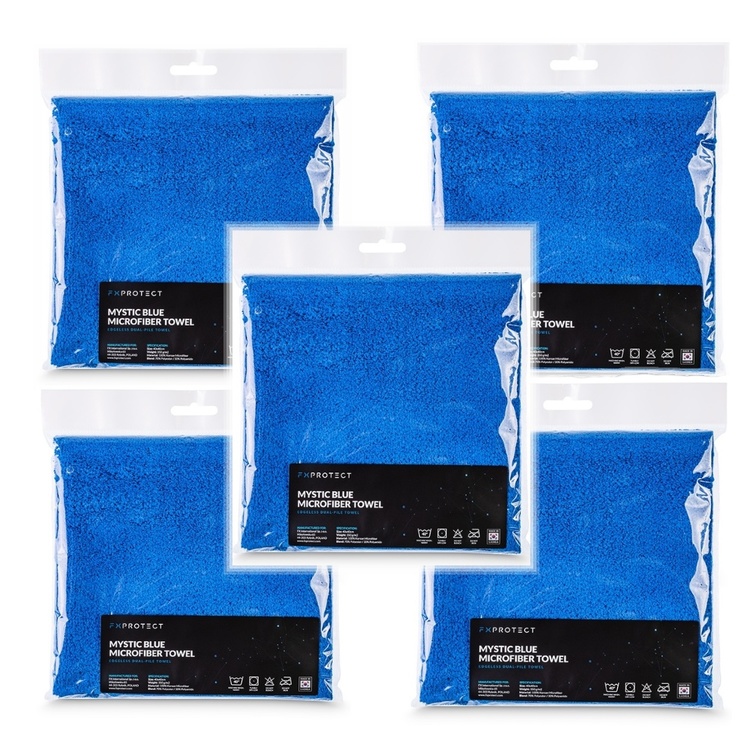5-pack FX PROTECT EDGELESS MYSTIC BLUE 350GSM mikrofiberduk