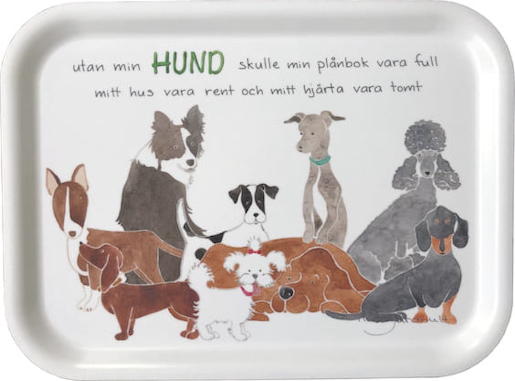 BRICKA HUNDMOTIV 27x20 cm