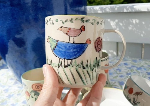 MUGG LEKFULLT DEKORERAD