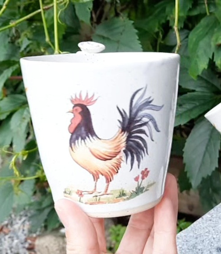 KeramikMuggar med tuppar
