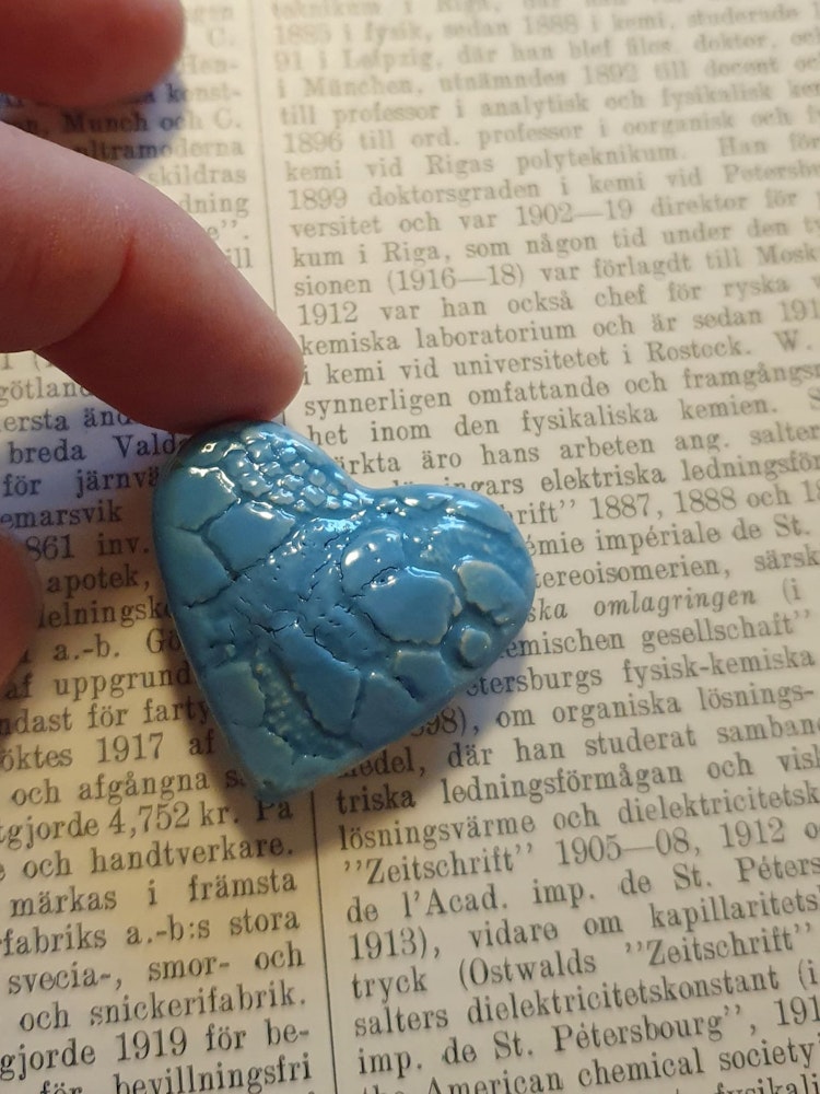 Blått litet hjärta