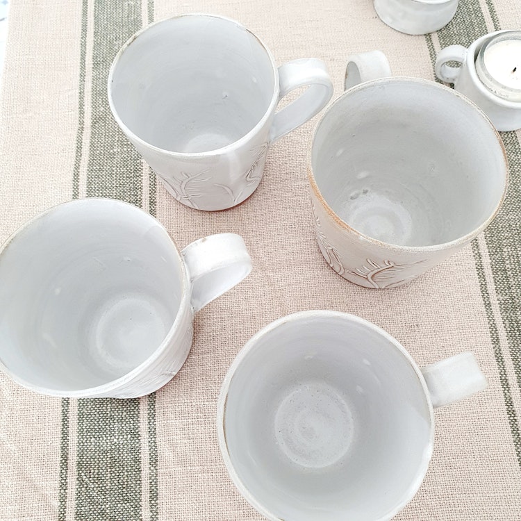 Rustik mugg med mönster