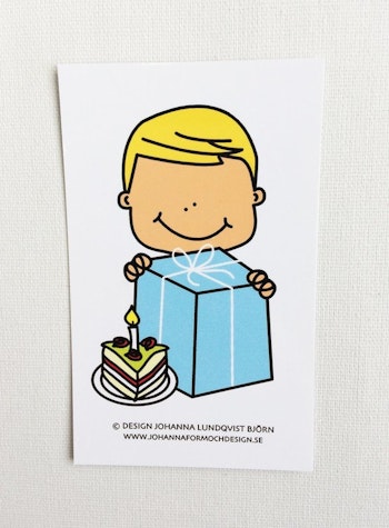 Minikort - Födelsedagskille
