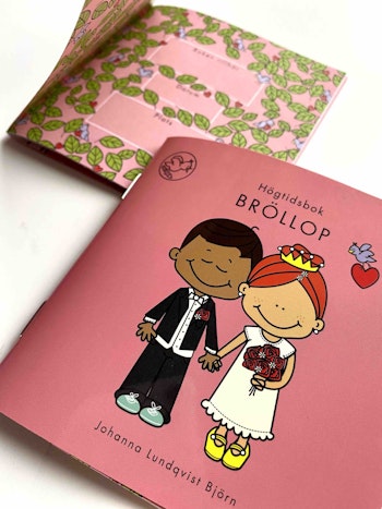 Högtidsbok Bröllop. Liten fyll-i-bok för barn 3-9 år