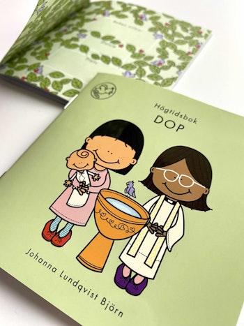Högtidsbok Dop. Liten fyll-i-bok för barn 3-9 år
