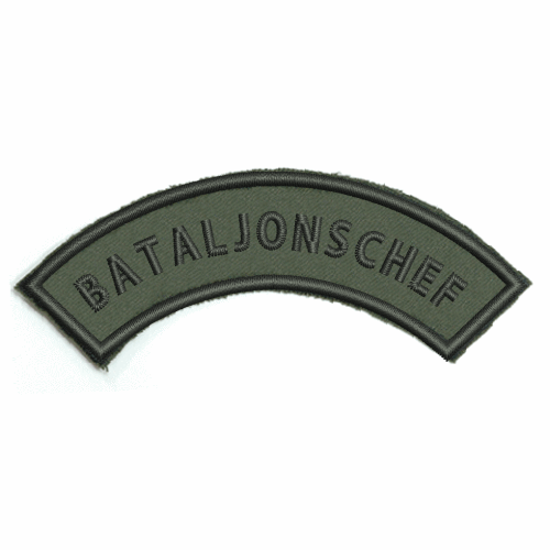Bataljonschef tygbåge grön (980132), pris per styck, leverans normalt inom 48 timmar