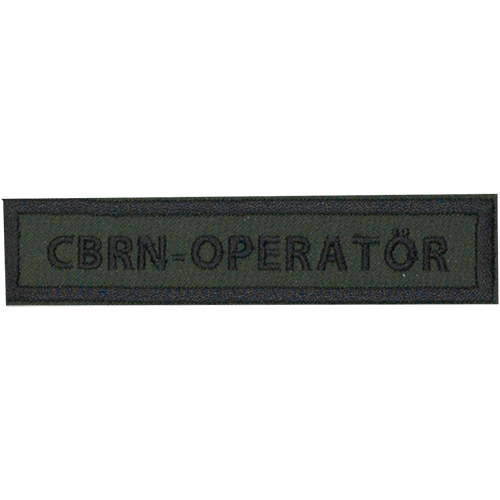 CBRN-operatör tygband kardborre (980274), pris per styck, leverans normalt inom 48 timmar