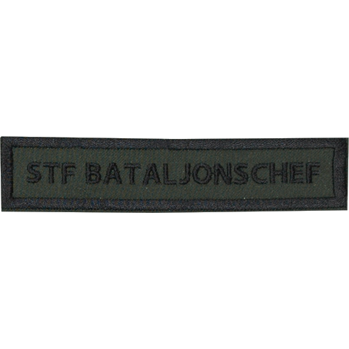 Stf Bataljonschef tygband kardborre (980297), pris per styck, leverans normalt inom 48 timmar
