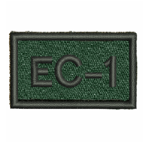 Gruppmärke EC-1, tygmärke med värmeklisterbaksida (980556), leverans normalt inom 48 timmar