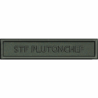 Stf Plutonchef tygband kardborre (980427), pris per styck, leverans normalt inom 48 timmar