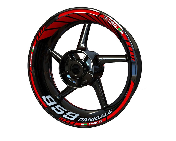 Ducati 959 Panigale Wheel Stickers - Standard Design