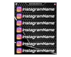 Instagram Aufklebersatz - XL - "Große Textgröße"