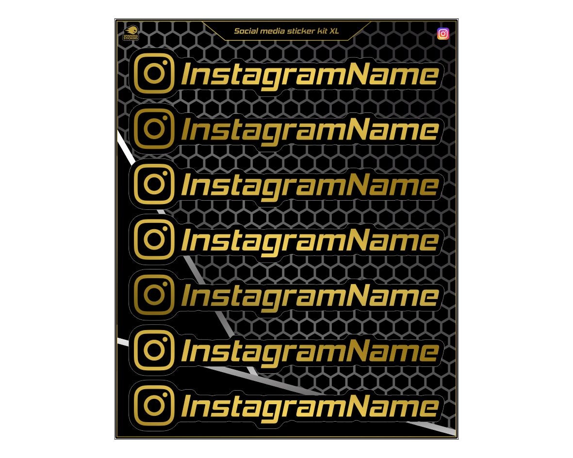 Instagram Sticker kit - XL - "Big size"
