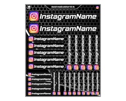 Instagram Sticker kit - XL "Mixed size"