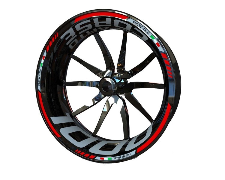 F4 1000/Brutale 1000 Reparto Corse Rim Stickers - "Classic" Black Friday