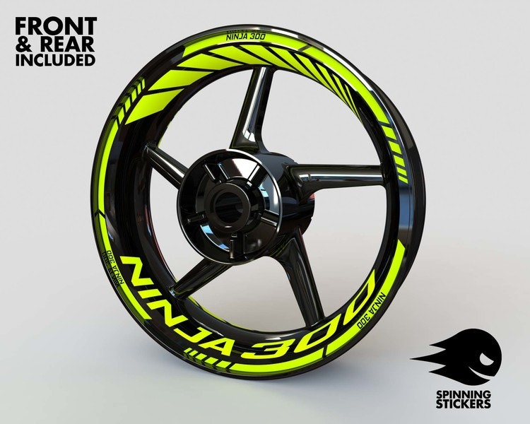 Ninja 300 Velg Stickers - standaard ontwerp