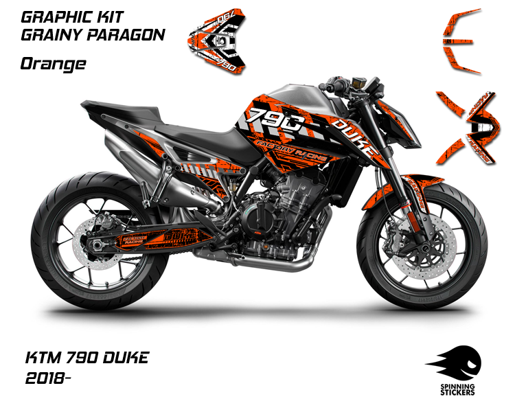 Kit grafica 790 Duke "Grainy Paragon" 2017-2020