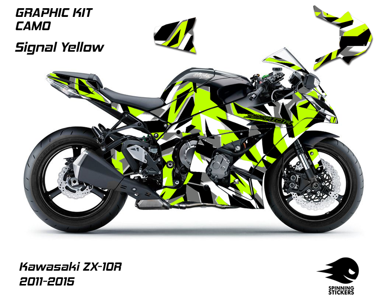 Kawasaki ZX-10R Graphics Kit - "CAMO" 2011-2015