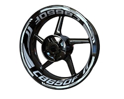 Honda CB650F Wheel Stickers - Plus Design