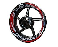 Honda CBR954RR Wheel Stickers - Plus Design