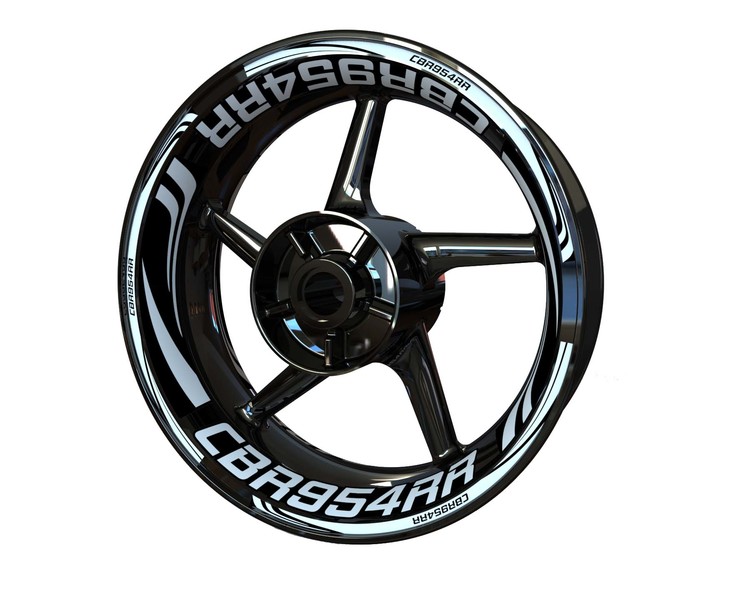 Honda CBR954RR Wheel Stickers - Plus Design