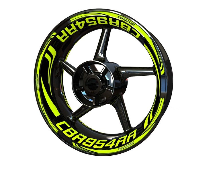 Honda CBR954RR Wheel Stickers - Plus Design